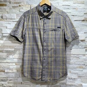 Harley Davidson Brown Button Down Plaid Shirt